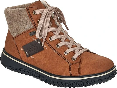 Cognac Short Lace Up Boot