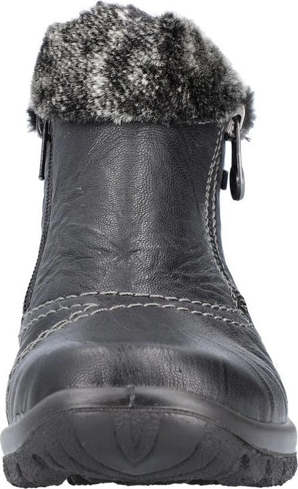 Double Zip Black Boot