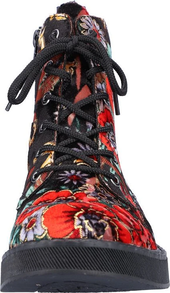 Floral Military Boot