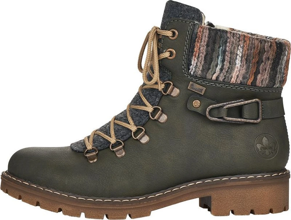 Forest Green Lace Up Boot