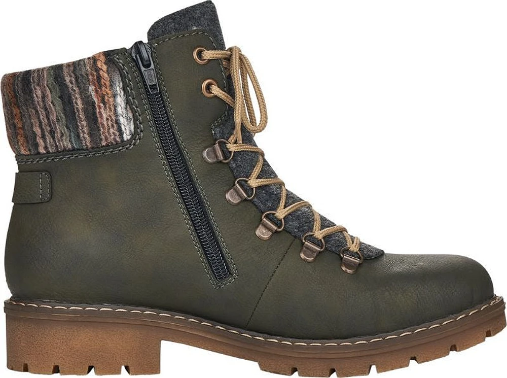 Forest Green Lace Up Boot