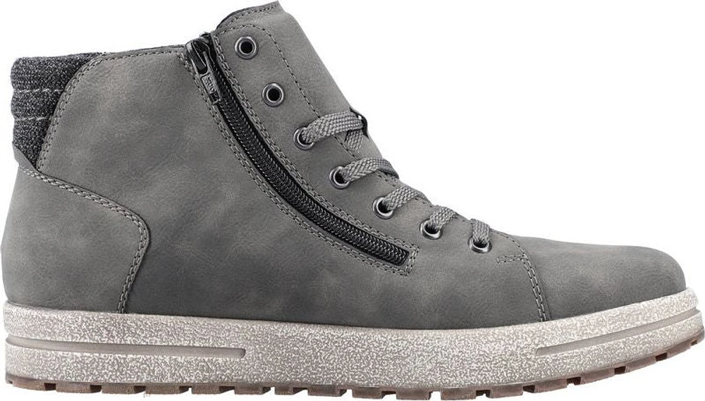 Men's Warm Lined Lace Up Boot Grey