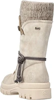 Off White Mid Calf Flip Grip Boot