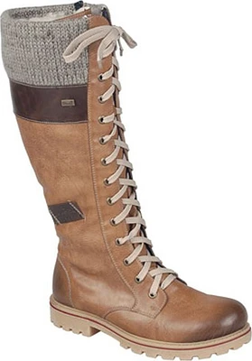 Tall Tan Lace Up Boot