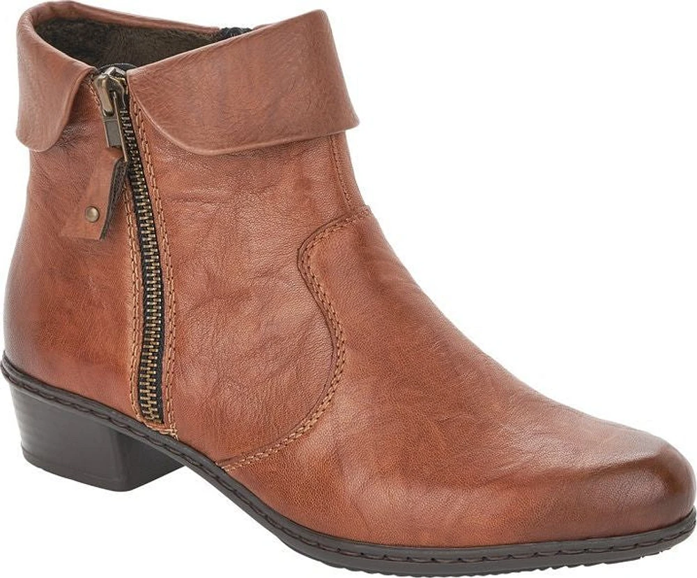 Tan Side Zip Boot