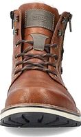 Warm Lined Lace Up Boot Toffee