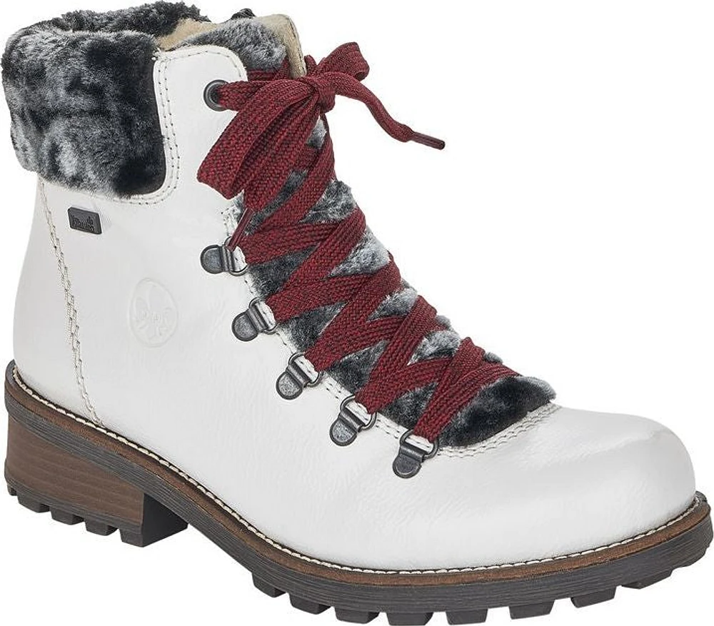 White Croco Patent Hiker