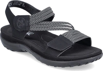 Black Cross Strap Sandal