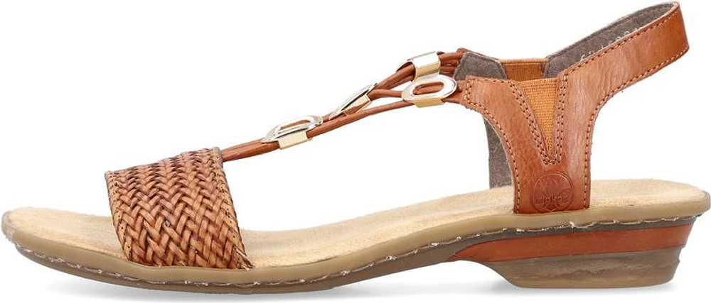 Brown Low Heel Sandal