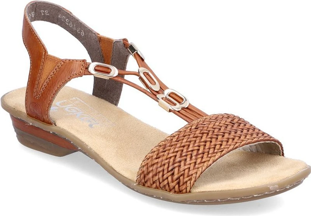 Brown Low Heel Sandal