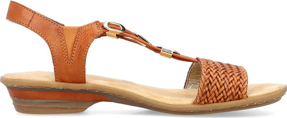 Brown Low Heel Sandal