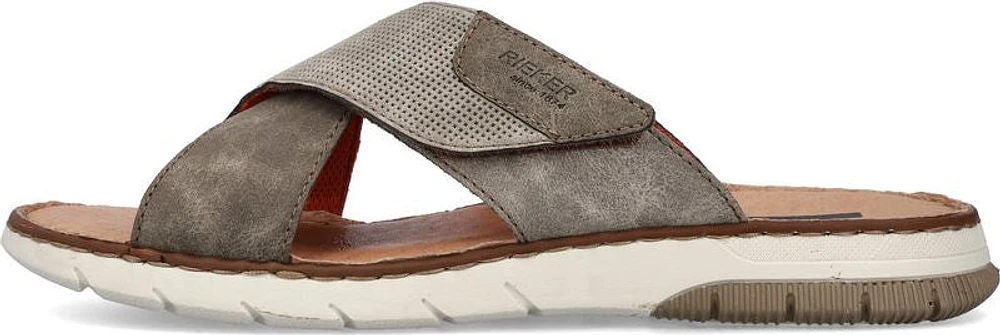 Grey Cross Strap Sandal