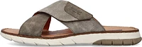 Grey Cross Strap Sandal