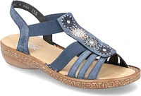 Navy Beaded Slingback