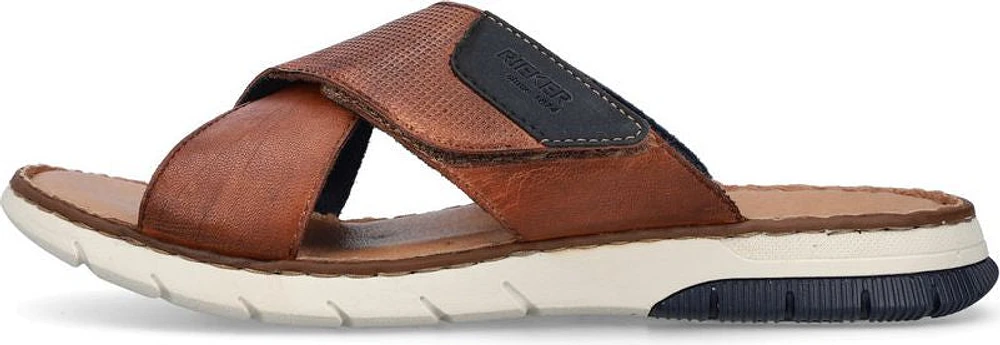 Tan Cross Strap Sandal