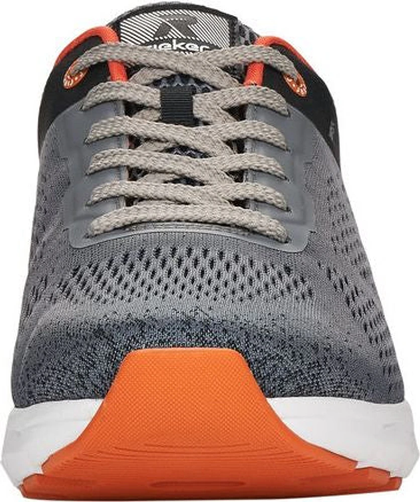 Grey/Orange Mesh Lace Up