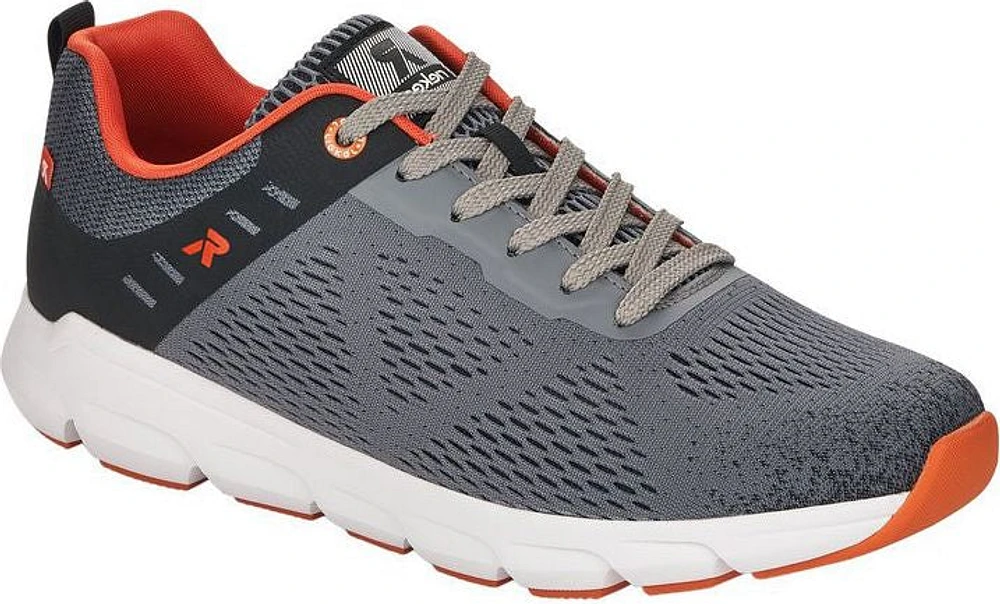 Grey/Orange Mesh Lace Up