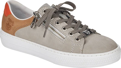 Grey/Tan/Orange Lace Up