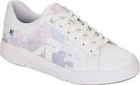 White/Pastel Pattern Lace Up