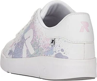 White/Pastel Pattern Lace Up