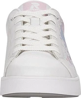 White/Pastel Pattern Lace Up