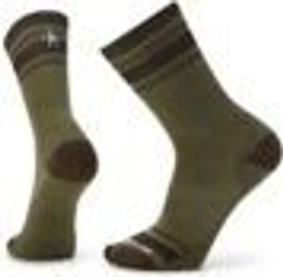 Everyday Top Split Stripe Crew Socks Winter Moss