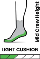 Performance Hike Light Cushion Ethno Graphic Mid Crew Lunar Grey