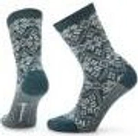 W Everyday Traditional Snowflake Crew Socks Twilight Blue