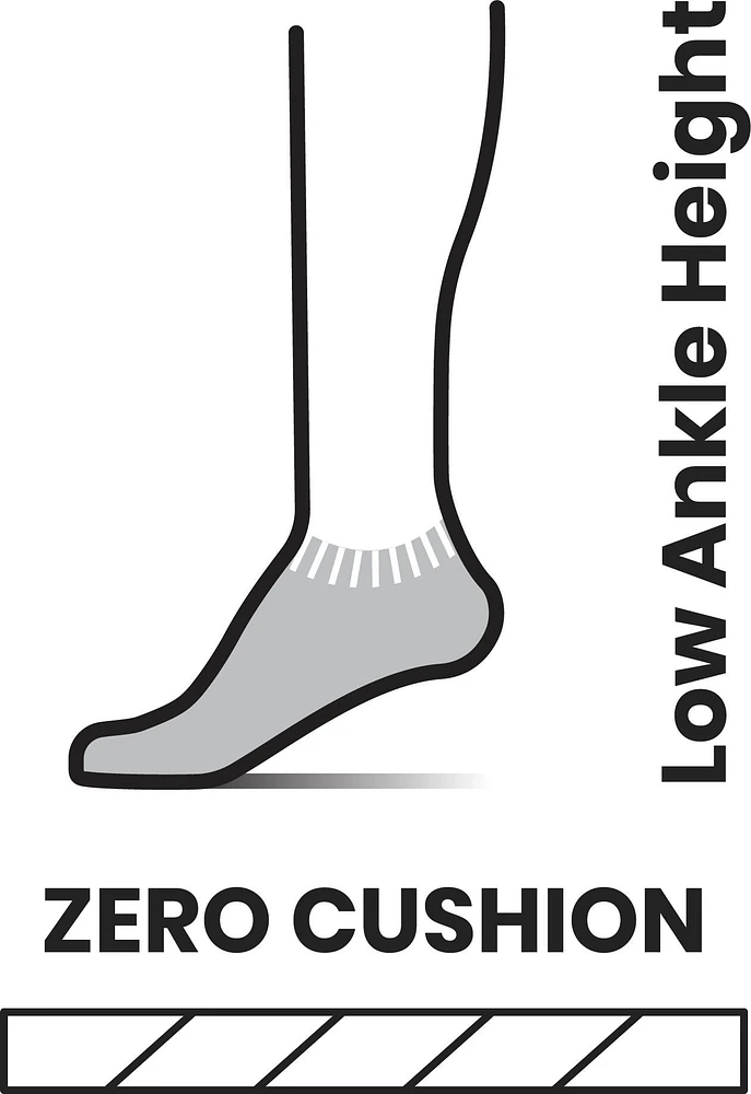 W Run Zero Cushion Low Ankle