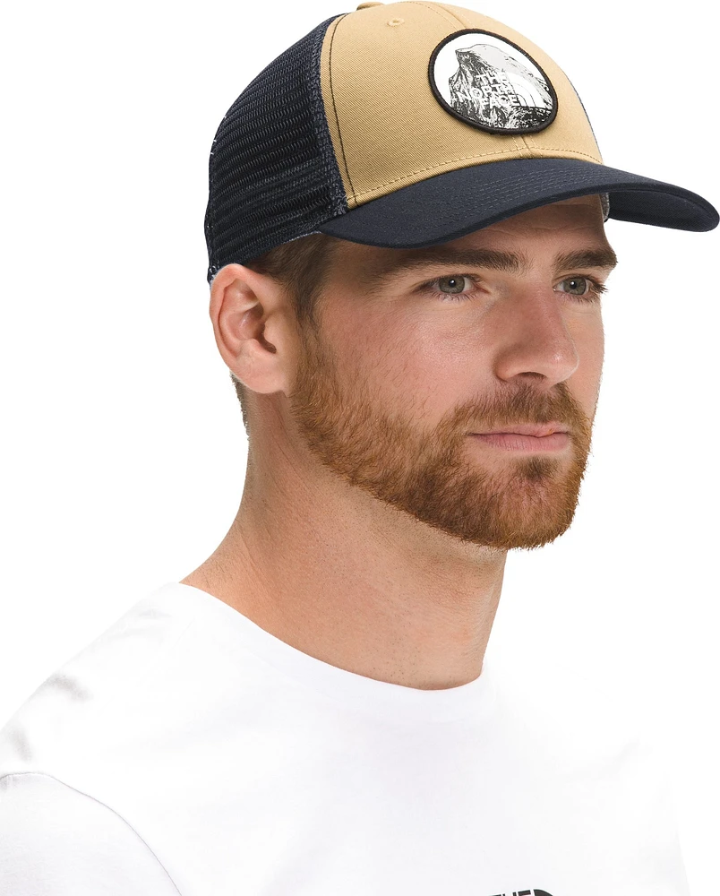 Mudder Trucker Hat Antelope Tan/Aviator Navy/Graphic Patch