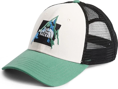 Mudder Trucker Hat Heritage Graphic Deep Grass Green Gardenia White