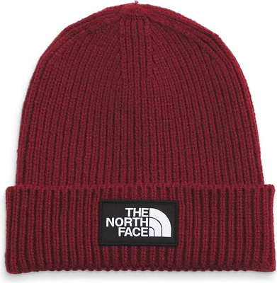 TNF Logo Box Cuffed Beanie Cordovan