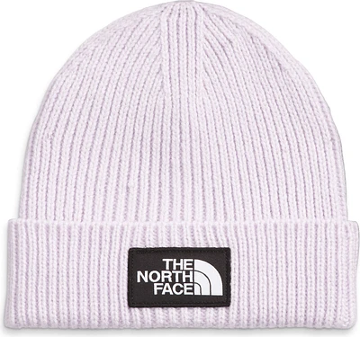 TNF Logo Box Cuffed Beanie Lavender Fog