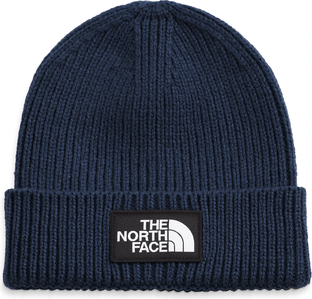 TNF Logo Box Cuffed Beanie Summit Navy