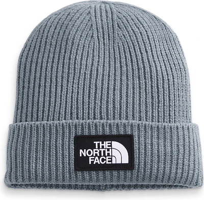 TNF Logo Box Cuffed Beanie Tradewinds Grey