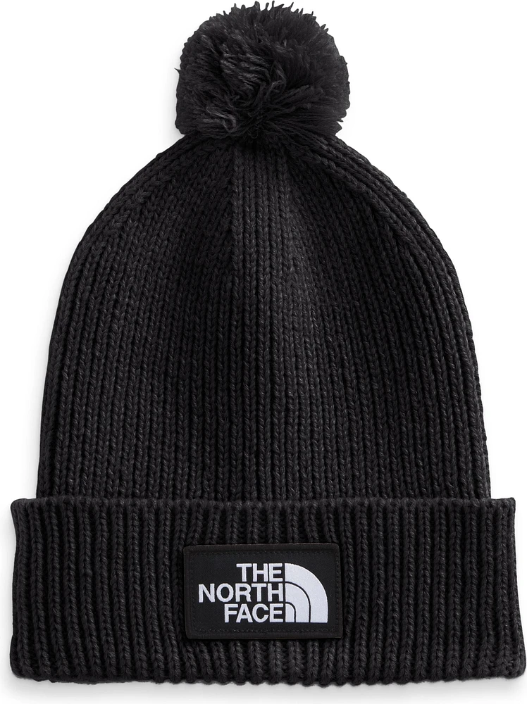 TNF Logo Box Pom Beanie TNF Black