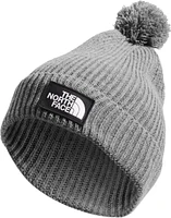 TNF Logo Box Pom Beanie TNF Medium Grey Heather