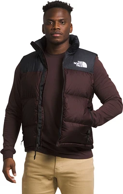 Men's 1996 Retro Nuptse Vest Coal Brown TNF Black