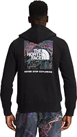 M Box Nse Pullover Hoodie TNF Black Trail Glow Print