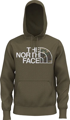 Men's Half Dome Pullover Hoodie Military Olive/Multi Color Print