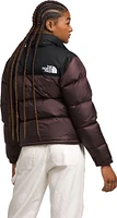 Women's 1996 Retro Nuptse Jacket Coal Brown TNF Black