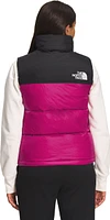 W 1996 Retro Nuptse Vest Fuschia Pink