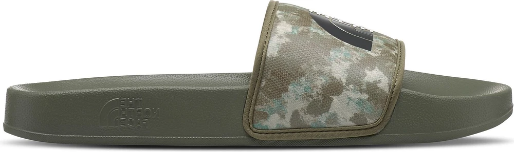 Men's Base Camp Slide III Military Olive Stripped Camo Print TNF Black