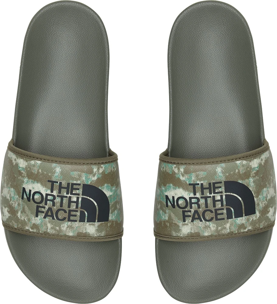 Men's Base Camp Slide III Military Olive Stripped Camo Print TNF Black