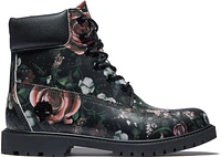 Women's 6inch Waterproof Boot Black Floral