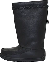 Tall Waterproof Black All Leather Mukluk