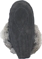 Saskie Charcoal - Kids Beaded Moccasin With Fur