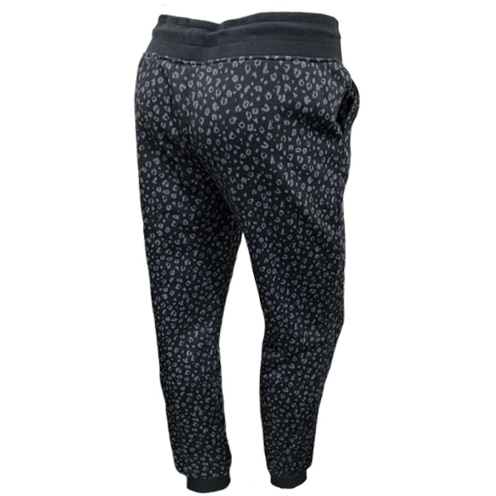 Black leopard sweatpant bebe for women