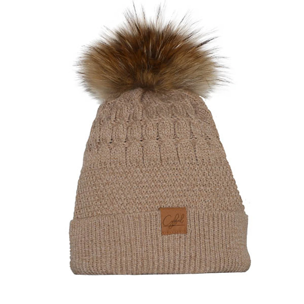 Tan beanie for women