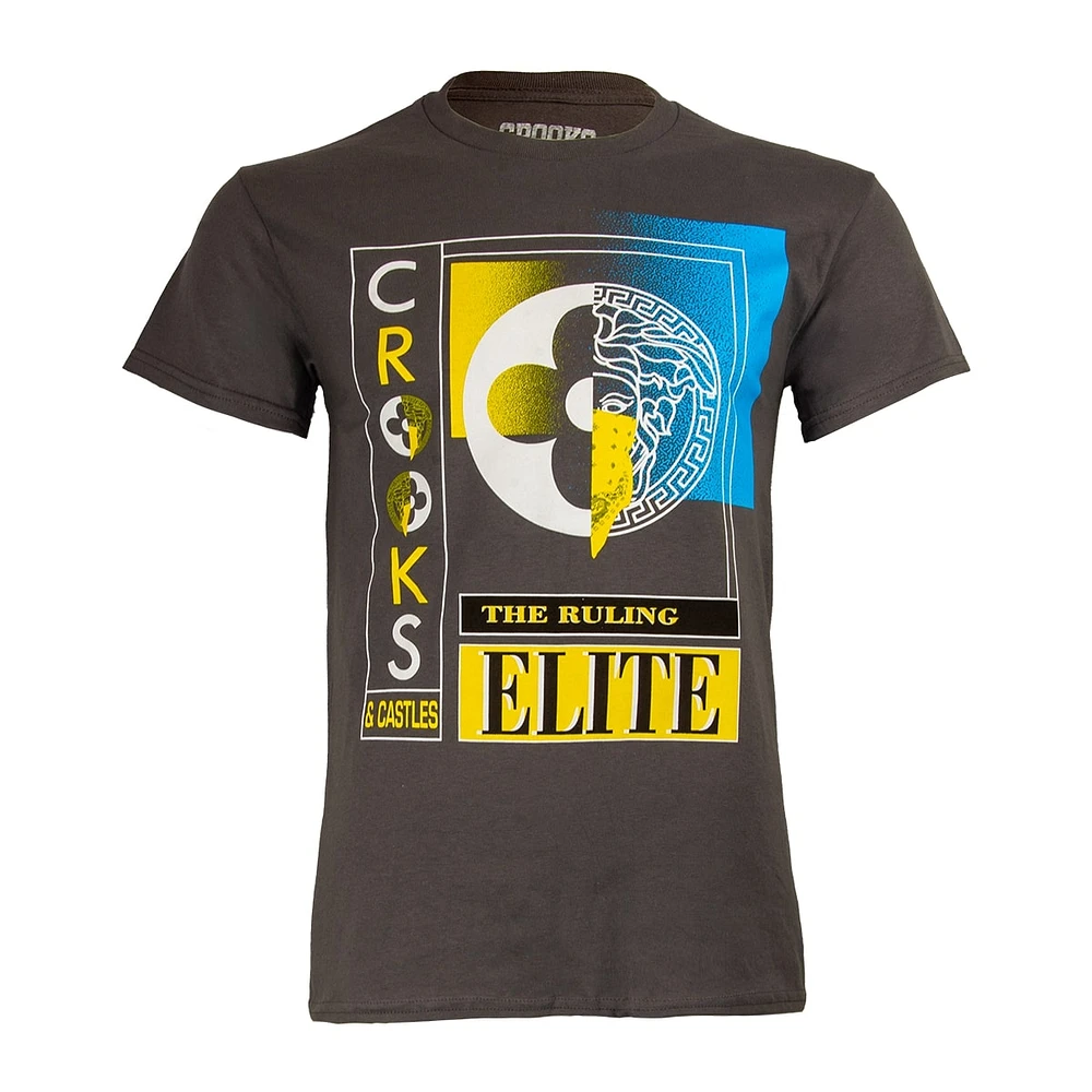 Dark grey t-shirt Crooks & Castles for men